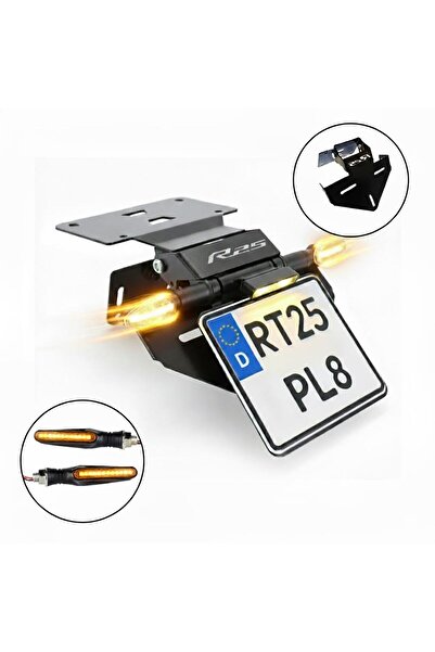 Genel Markalar Yamaha R25 2019 - 2024 Sinyal Bağlantılı Katlanır (Sinyalli )Plakalık Siyah