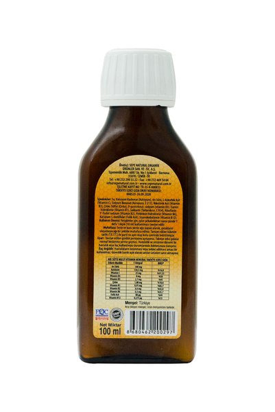 Sepe Natural Royal Jelly, Calcium, Zinc, Folic Acid, Vitamin C and B Vitamin Complex 100ml Water-Based Syrup Sepe