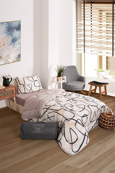 argehome Set de pilota și husă de pernă din lână moale Welsoft, cu două fețe,...