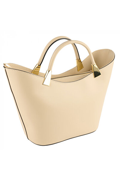 AZZURA Selena bag, 100% natural leather, ivory