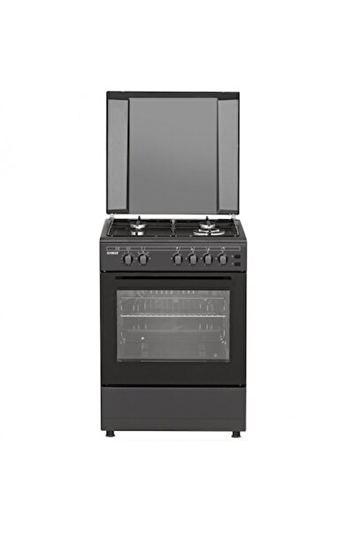 Samus Aragaz SM667APGS ANTHRACIT, 4 arzătoare pe gaz, cuptor pe gaz, 56L, gră...