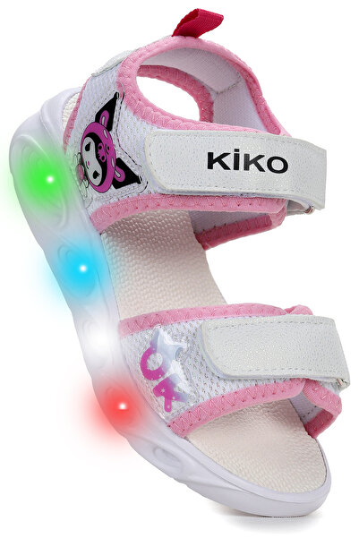 Kiko Kids Kuruza Daily Lighted Velcro Girls Sandals Shoes