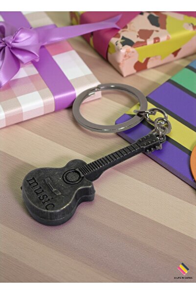 a life in games Guitar Keychain – Classic & Electric Model Decorative Metal Keychain |   Auto and Dual Keychain