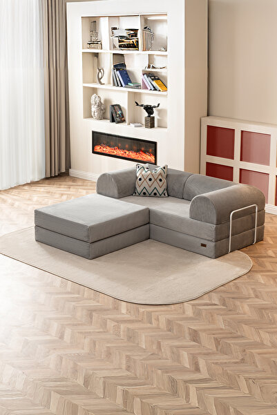 Doqu Home Bohem Uzanmalı Köşe Koltuk