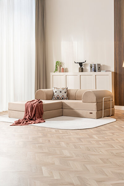 Doqu Home Bohem Uzanmalı Köşe Koltuk