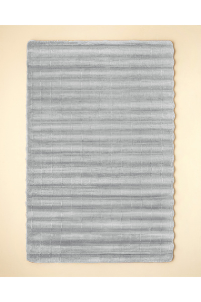 English Home Rabbit Wave Halı Gri