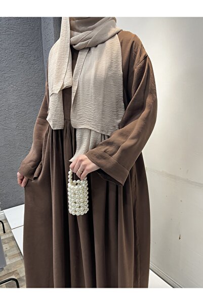 MARDİYE OFFİCİAL Modal Cupra Nazenin Casual φόρεμα με ρόμπα Ferace