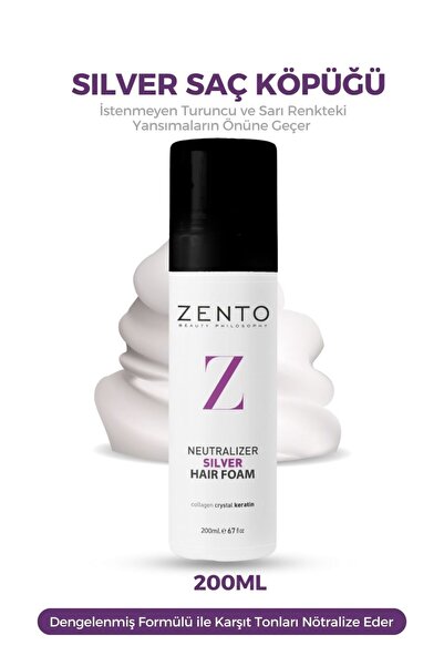 ZENTO Silver Saç Bakım Köpüğü 200 ml