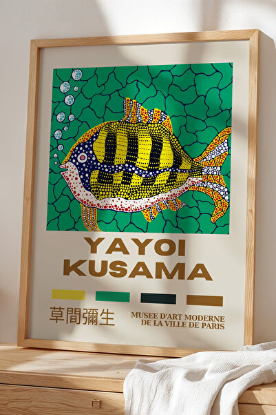 Opak Design YAYOİ KUSAMA Τέχνη και Μινιμαλισμός συναντάται σε ζωγραφική ψαριώ...
