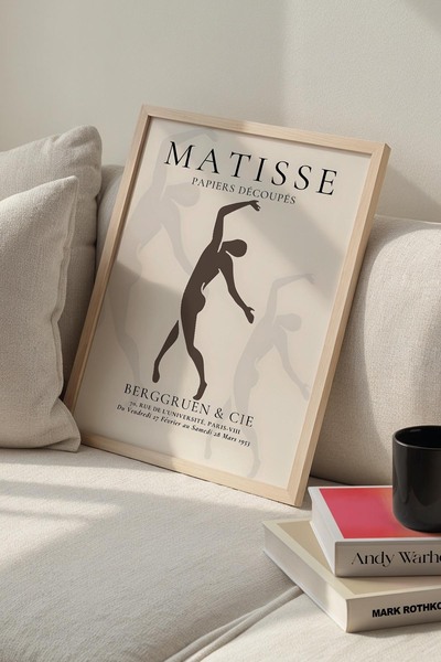 Opak Design Μινιμαλιστική αφηρημένη τέχνη σε στυλ Bohemia Matisse Ζωγραφική τ...