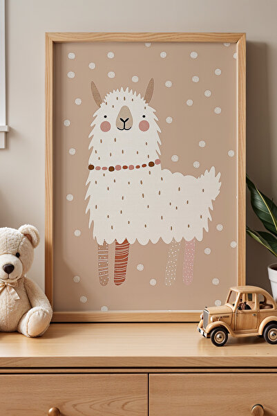 HİGUERA Χαριτωμένο πίνακα παιδικού δωματίου και βρεφικού δωματίου με φυσικό ξ...