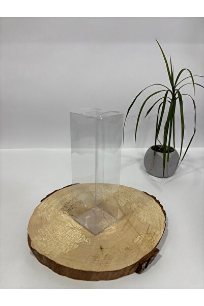 BURHAN AMBALAJ 5x5x15 Şeffaf Asetat Kutu [100 Adet] Demonte