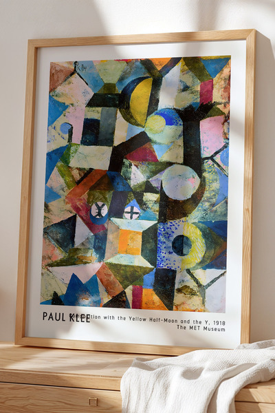 Opak Design Paul Klee - Αφηρημένα Συναισθήματα - Ζωγραφική Τοίχου με Ξύλινο Π...