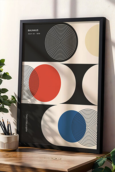 Opak Design Ζωγραφική τοίχου σε στυλ Bauhaus με μικτό χρώμα Vintage γεωμετρικ...