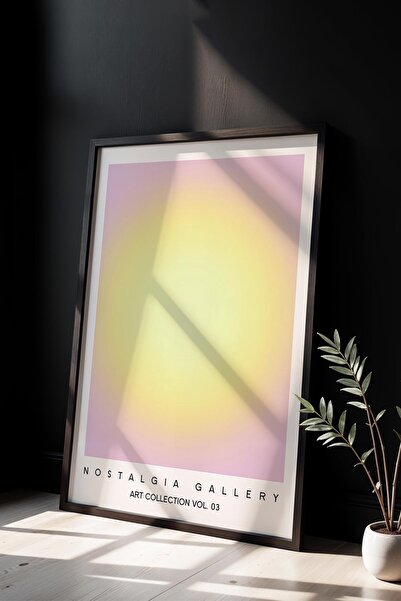 Opak Design Yellow Light Minimal Trendy Maximalist Art Ζωγραφική τοίχου με ξύ...