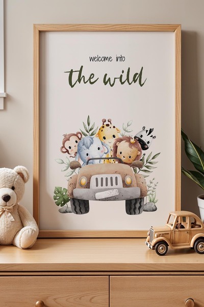 Opak Design World Tour with Forest Animals Παιδικό Δωμάτιο Ζωγραφική τοίχου μ...