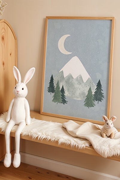 HİGUERA Σχέδιο βουνού και φεγγαριού - Πίνακας παιδικού δωματίου και βρεφικού ...