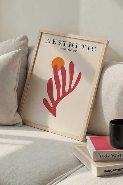 Opak Design Βοτανική Σειρά Floral Minimalist Matisse Πίνακας τοίχου με φυσικό...