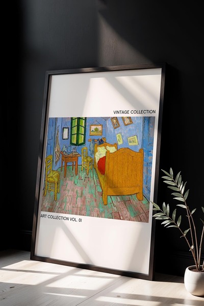 Opak Design Πολύχρωμος χάρτης Vintage μοντέρνα μαξιμαλιστική τέχνη ζωγραφική ...