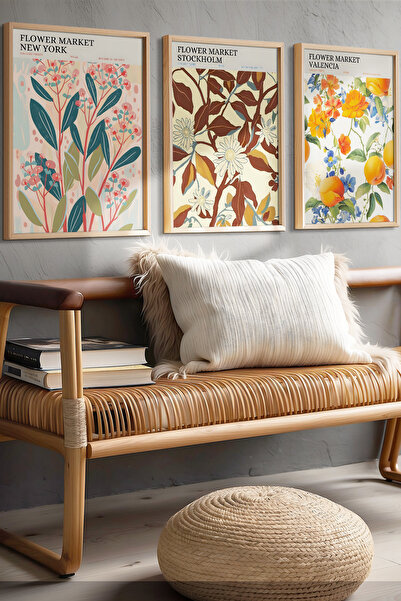 Opak Design Flower Market New York, Stockholm, Valencia – Σετ ζωγραφικής με ξ...
