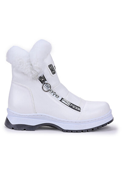 Genel Markalar Bente Rugan Çatlak Fermuarlı Kız Çocuk Bot Ayakkabı