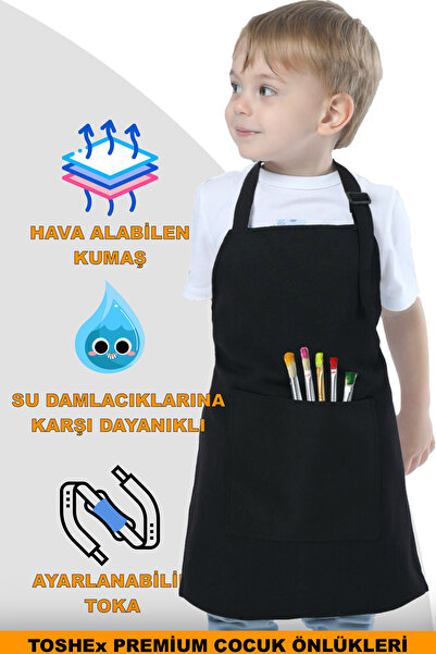 TOSHEX Çocuk Mutfak Önlüğü, Suya Dayanıklı Etkinlik Önlüğü 3-5 yaş Aktivite Ö...