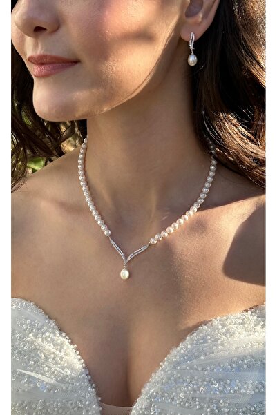 İLK İNCİ TAKI Gerçek Doğal İnci Set – ST064