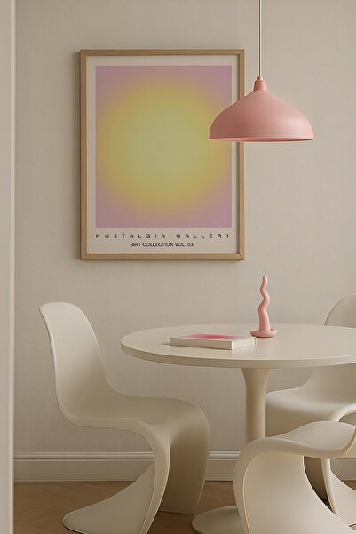Opak Design Yellow Light Minimal Trendy Maximalist Art Ζωγραφική τοίχου με ξύ...