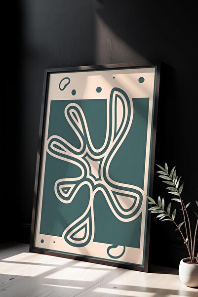 Opak Design Βοτανική Σειρά Floral Matisse Φυσικό Ξύλινο Πλαίσιο Ζωγραφική τοίχου
