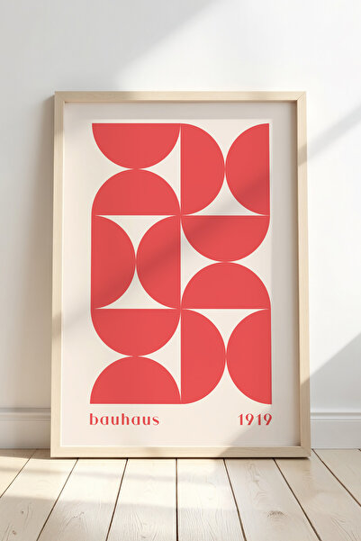 Opak Design Ροζ Bauhaus στυλ Vintage γεωμετρική τέχνη Μινιμαλιστική ζωγραφική...