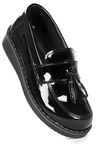 KARAMAZI Pantofi de circumcizie pentru școală pentru băieți din piele lăcuită...