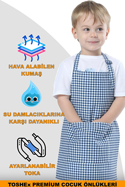 TOSHEX Çocuk Mutfak Önlüğü, Suya Dayanıklı Etkinlik Önlüğü 6-12 Yaş Aktivite ...