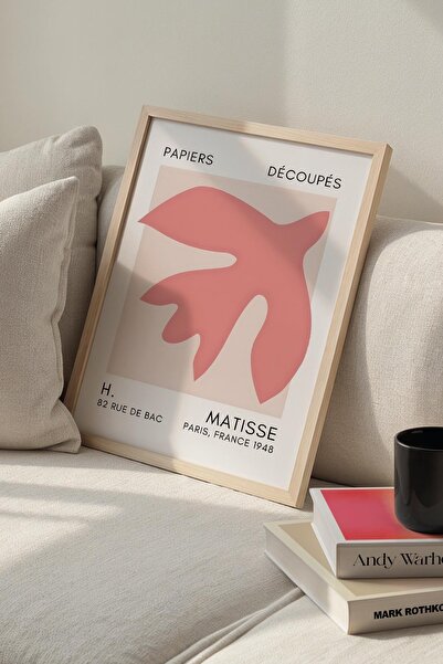 Opak Design Βοτανική σειρά Dusty Pink Floral Matisse Ζωγραφική τοίχου με φυσι...