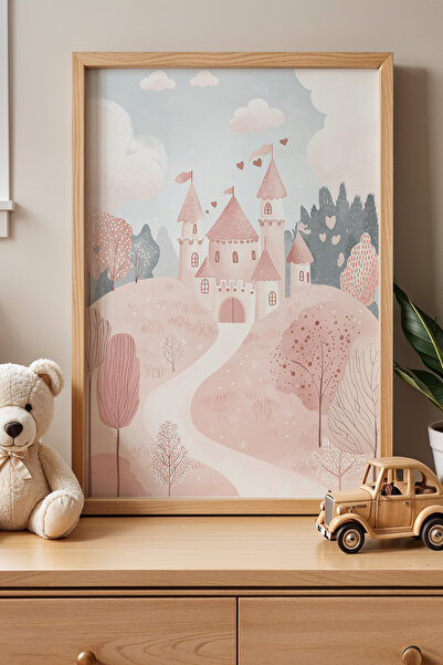 HİGUERA Pink Castle and Fairy Tale World Πίνακας Παιδικού Δωματίου και Βρεφικ...