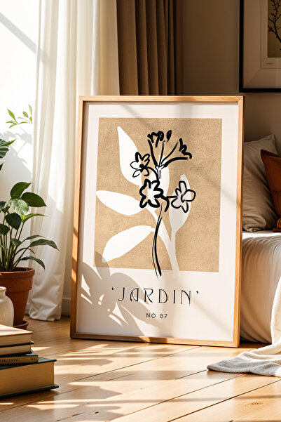 Opak Design Ζωγραφική τοίχου Jardin Botanical Σχέδιο Καφέ Μινιμαλιστικό Φυσικ...