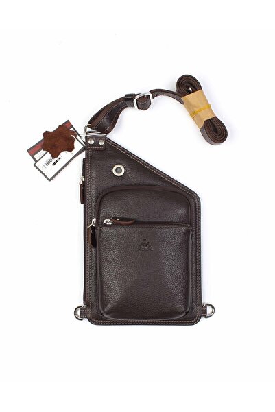 Aka Deri Leather Brown Shoulder Bag 118 4