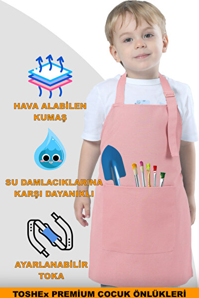 TOSHEX Çocuk Mutfak Önlüğü, Suya Dayanıklı Etkinlik Önlüğü 3-5 yaş Aktivite Ö...