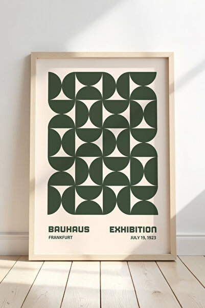 Opak Design Πράσινο στυλ Bauhaus Μινιμαλιστική Γεωμετρική Τέχνη Αφηρημένη Ζωγ...