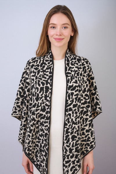 Sebir Moda imprimeu leopard Tricotaj șal triunghiular