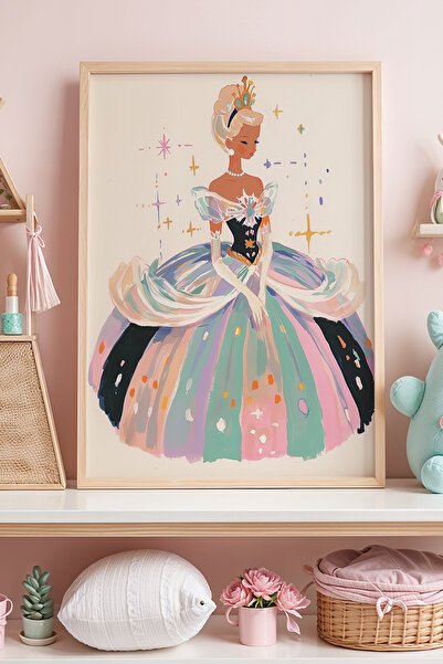Opak Design Elsa Crowned Starry Fairy Tale Παιδικό Δωμάτιο Πίνακας τοίχου με ...