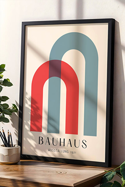 Opak Design Ζωγραφική τοίχου σε στυλ Bauhaus με μικτό χρώμα Vintage γεωμετρικ...
