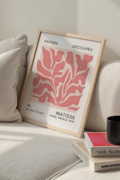 Opak Design Βοτανική σειρά Dusty Pink Floral Matisse Ζωγραφική τοίχου με φυσι...