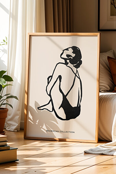 Opak Design Bohemian Touch – Ζωγραφική τοίχου με φυσικό ξύλινο πλαίσιο