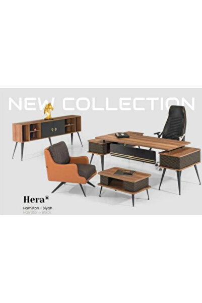 ENG OFİS MOBİLYALARI HERA MODERN YÖNETİCİ TAKIMI 3 PARÇA KOLTUKSUZ