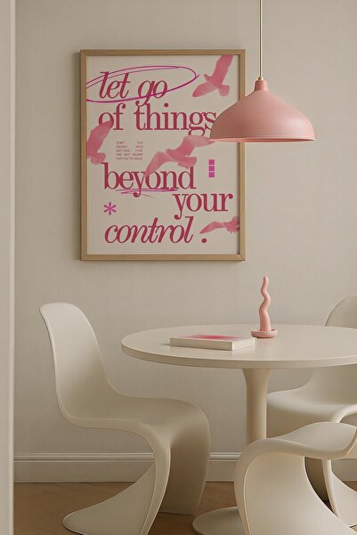 Opak Design Love Message Typography Pink Maximalist Art Ζωγραφική τοίχου με ξ...