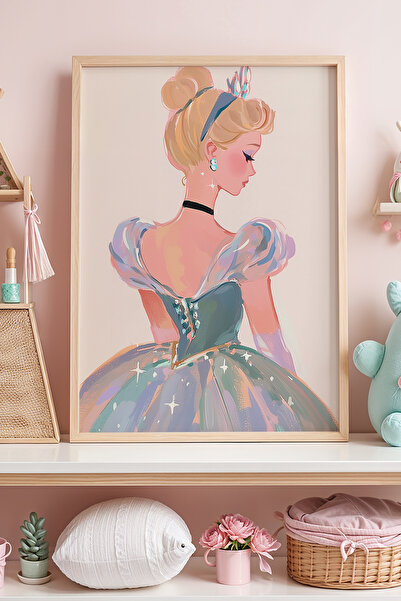 Opak Design Παιδικό δωμάτιο Princess σε Starry Blue Dress Πίνακας τοίχου με ξ...