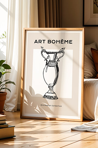 Opak Design Διαχρονικότητα της τέχνης Art Bohemian Πίνακας με φυσικό ξύλινο π...