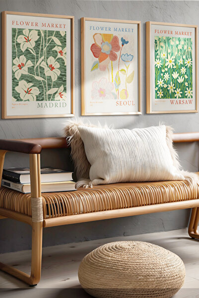 Opak Design Flower Market Madrid, Seoul, Warsaw – Σετ ζωγραφικής με φυσικό κα...