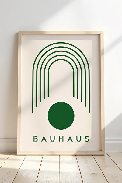 Opak Design Πράσινο στυλ Bauhaus Μινιμαλιστική Γεωμετρική Τέχνη Αφηρημένη Ζωγ...