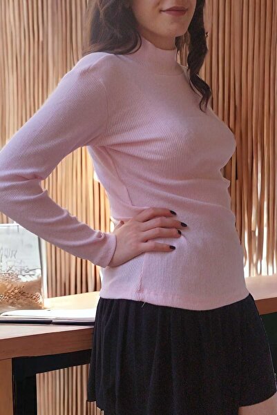 Aslında Look Ribbed Long Sleeve Lycra Flexible Bady